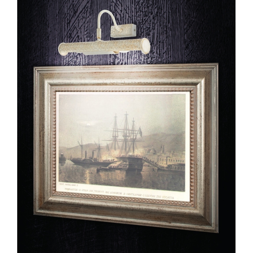 Redo 02-844 - Bilderleuchte CAIRO, 2xE14/28W/230V, 36 cm, weiß