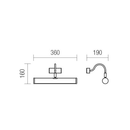 Redo 02-845 - Bilderleuchte CAIRO 2xE14/28W/230V