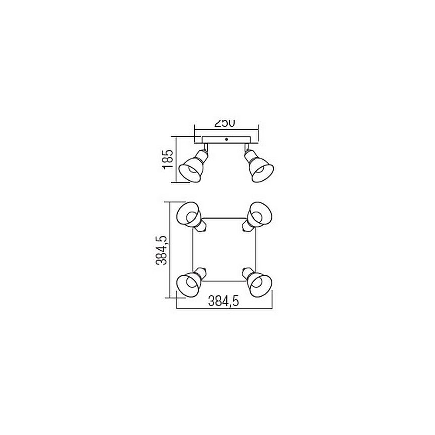 Redo 04-466 - Strahler OLAF 4xE14/12W/230V