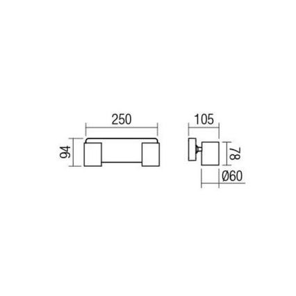 Redo 04-470 - Spotlight CAMEO 2xGU10/50W/230V