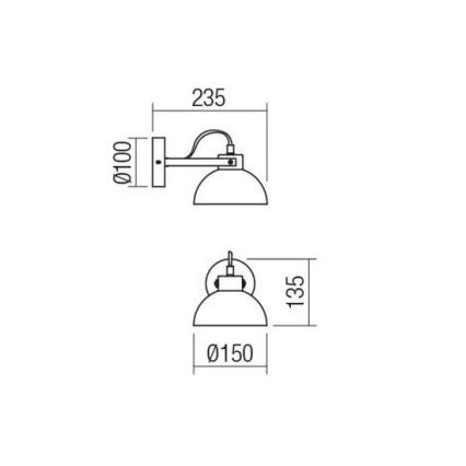 Redo 04-510 - Kinder Wandleuchte EOLO 1xE27/42W/230V