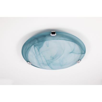 Redo 05-390 - Deckenleuchte VIRGINIA 1xE27/42W/230V d 30 cm blau