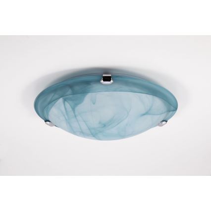 Redo 05-390 - Deckenleuchte VIRGINIA 1xE27/42W/230V d 30 cm blau