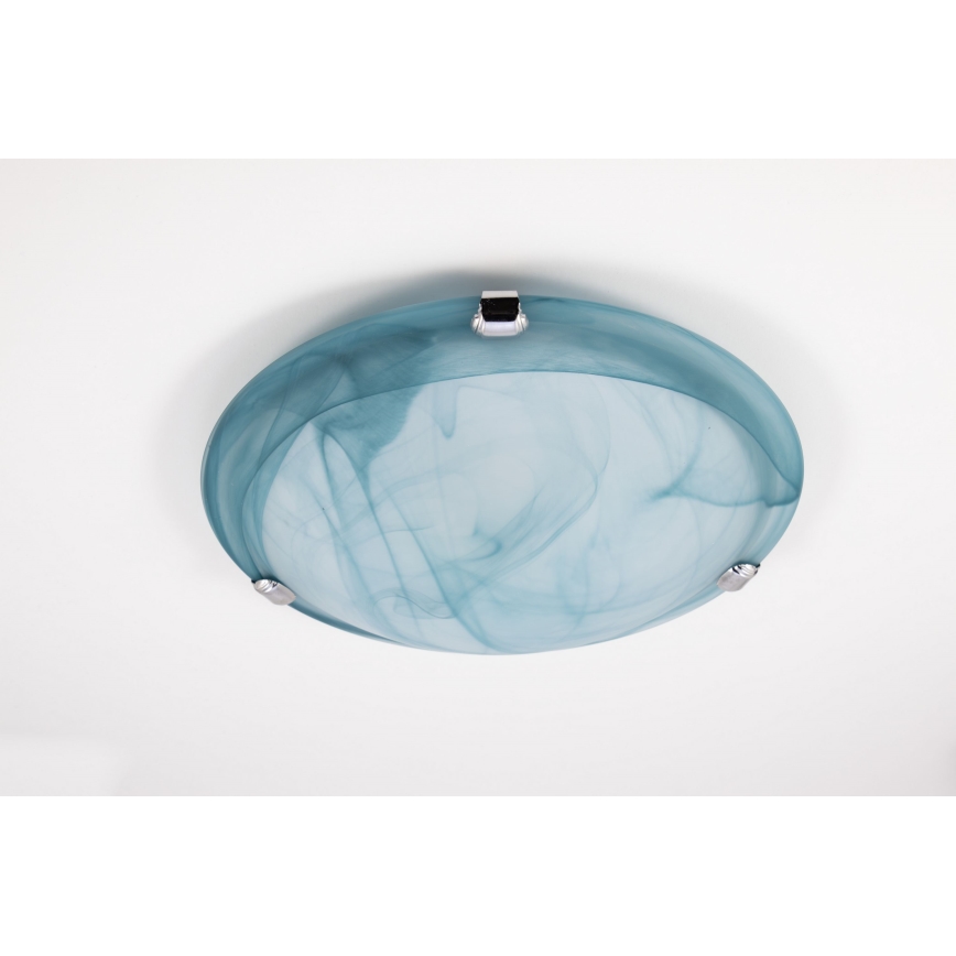 Redo 05-682 - Deckenleuchte VIRGINIA 1xE27/42W/230V d 25 cm blau