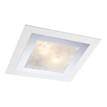 Redo 05-828 - Deckenleuchte SPECTRE 1xE14/28W/230V 30x30 cm glänzender Chrom/weiß