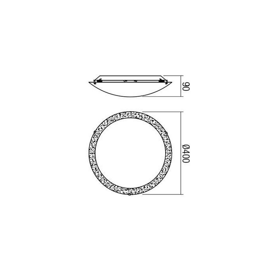 Redo 05-866 - LED Deckenleuchte ARTEMIS LED/18W/230V Ø 40 cm gold