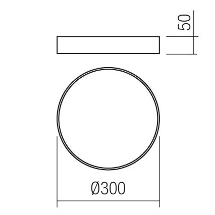 Redo 05-929 - LED-Deckenleuchte KNOB LED/24W/230V 3000K-6500K 30 cm gold