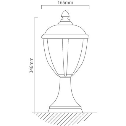 Redo 2604-3K BL - Outdoor-LED-Lampe UNITE LED/6,5W/230V IP44