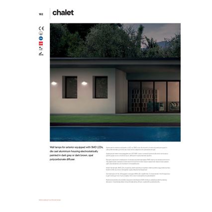 Redo 90001 - CHALET LED-Außenwandleuchte, 8 W, 230 V, IP54