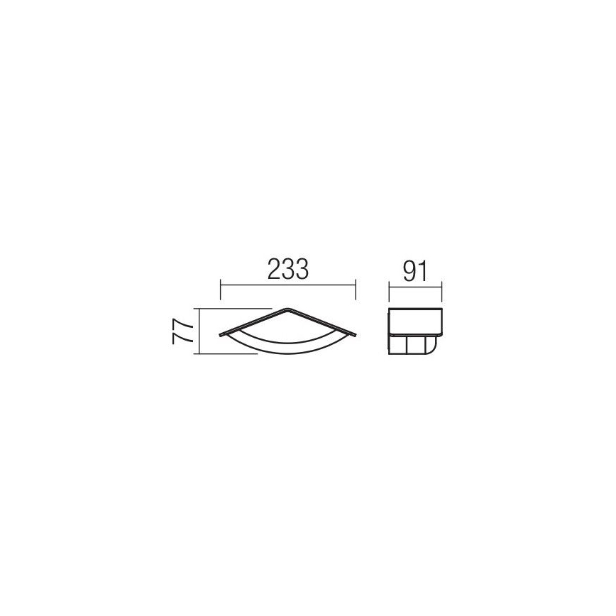 Redo 90001 - LED Auβen-Wandbeleuchtung CHALET 1xLED/8W/230V IP54
