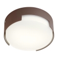 Redo 90004 - LED-Deckenleuchte für den Außenbereich SKOR LED/12W/230V d 15 cm IP54 braun