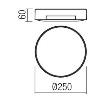 Redo 90005 - LED-Außen-Deckenleuchte SKOR LED/16W/230V IP54