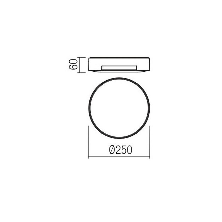 Redo 90005 - LED-Außen-Deckenleuchte SKOR LED/16W/230V IP54