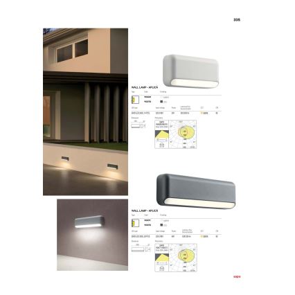Redo 90070 - LED Außenwandleuchte SAPO LED/3W/230V IP65