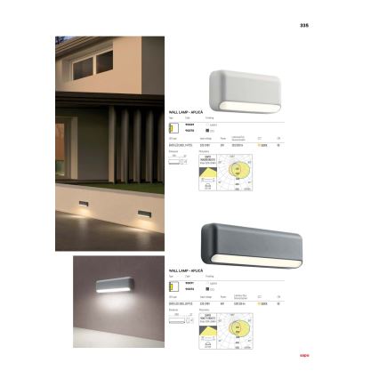 Redo 90072 - LED Außenwandleuchte SAPO 1xLED/5W/230V IP65