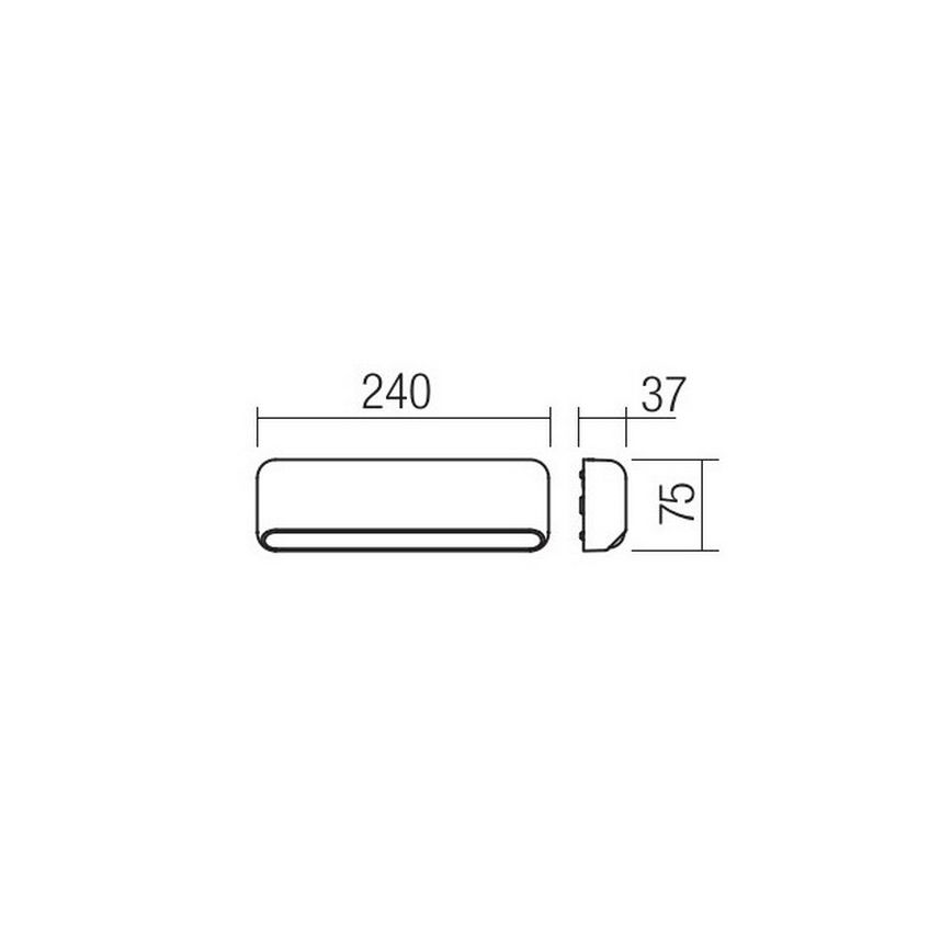Redo 90072 - LED-Außenwandleuchte SAPO LED/5W/230V IP65