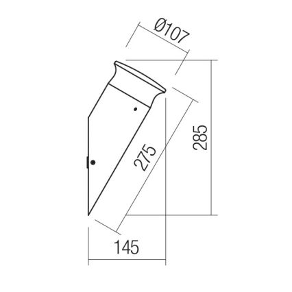 Redo 90073 - LED-Wandleuchte für Außenbereiche ALGON LED/9W/230V IP65 schwarz