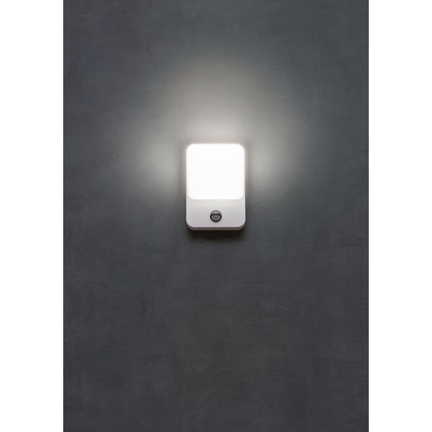 Redo 90132 - LED Außenwandleuchte mit Bewegungs- und Dämmerungssensor COLIN LED/9W/230V 4000K IP54 weiß