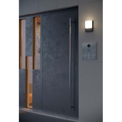 Redo 90133 - LED Außenwandleuchte mit Bewegungs- und Dämmerungssensor COLIN LED/9W/230V 3000K IP54 Anthrazit