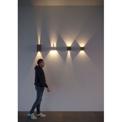 Redo 90296 - LED-Außenwandleuchte VARY 2xLED/10W/230V 3000K IP54 Anthrazit