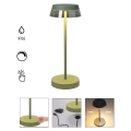 Redo 90309 - Dimmbare LED-Tischleuchte mit Touch-Funktion ILUNA LED/2,5W/5V 2700-3000K 3000 mAh IP65 grün