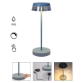 Redo 90310 - Dimmbare LED-Tischleuchte mit Touch-Funktion ILUNA LED/2,5W/5V 2700-3000K 3000 mAh IP65 blau