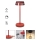 Redo 90311 - LED dimmbare Touch-Tischlampe ILUNA LED/2,5W/5V 2700-3000K 3000 mAh IP65 rot
