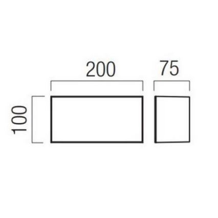 Redo 90324 - LED Auβen-Wandbeleuchtung KODIAK LED/8W/230V IP65 weiß