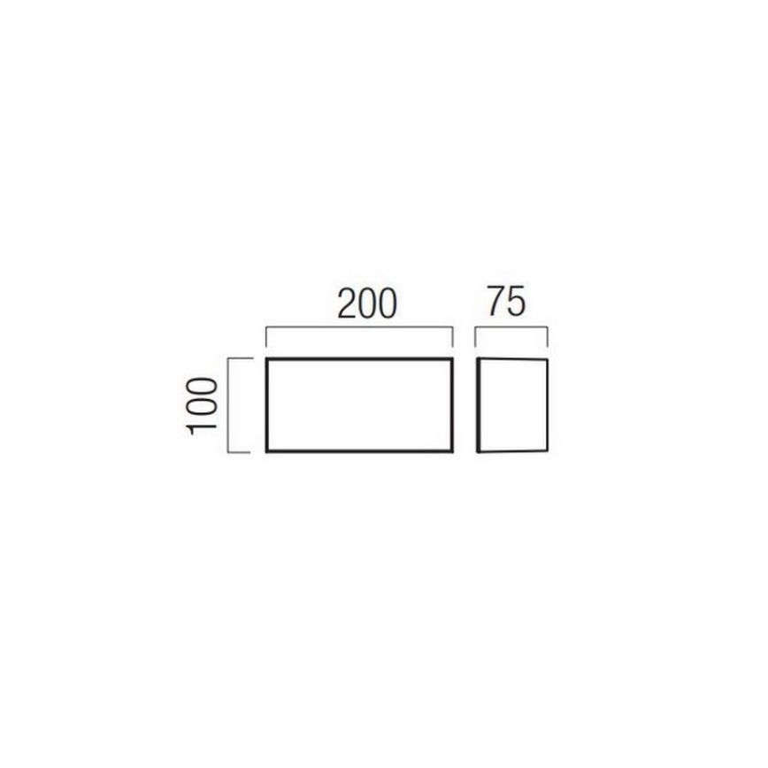 Redo 90324 - LED Auβen-Wandbeleuchtung KODIAK LED/8W/230V IP65 weiß