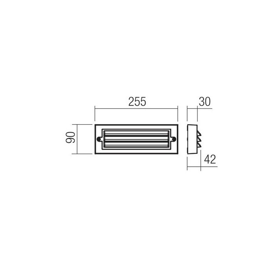 Redo 90330 - LED Auβen-Wandbeleuchtung KRUP LED/6W/230V IP65 anthrazit