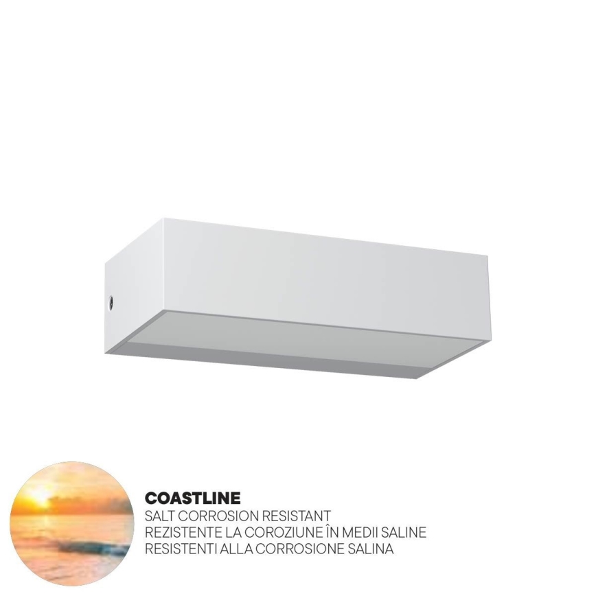 Redo 90372 - LED Auβen-Wandbeleuchtung LAMPRIS LED/9,5W/230V IP65 weiß