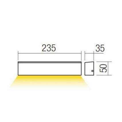 Redo 90393 - LED Auβen-Wandbeleuchtung OMNIA LED/12W/230V 3000K IP54 weiß