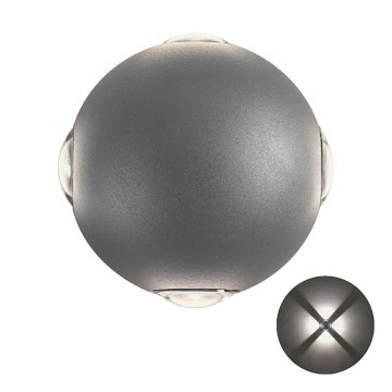 Redo 90500 - LED-Wandleuchte für den Außenbereich MILESTONE 4xLED/3W/230V IP54 anthrazit