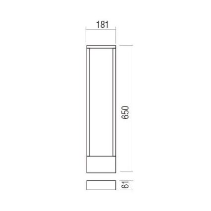 Redo 90509 - LED-Außenleuchte WALD LED/10W/230V IP65 anthrazit