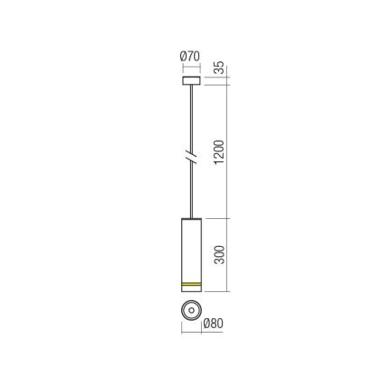 Redo 90513 - Outdoor-LED-Hängeleuchte KLOU LED/9W/230V IP54 weiß