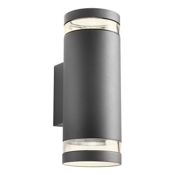 Redo 90518 - Outdoor-Wandleuchte CARGO 2xGU10/28W/230V IP54 anthrazit