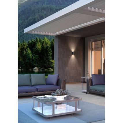 Redo 90530 - LED-Wandleuchte für den Außenbereich BRIO LED/10W/230V 3000K IP54 anthrazit