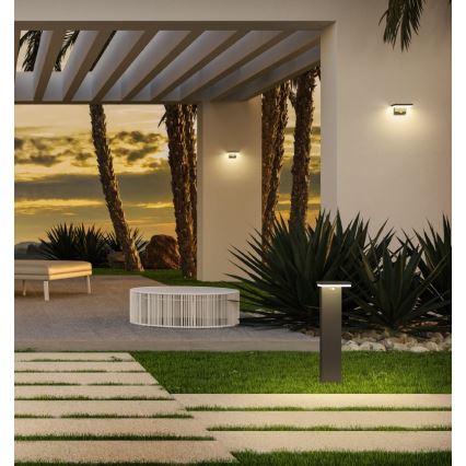 Redo 90535 - LED-Solarwandleuchte mit Sensor TAIYO LED/2W/3,7V 3000K IP54 anthrazit