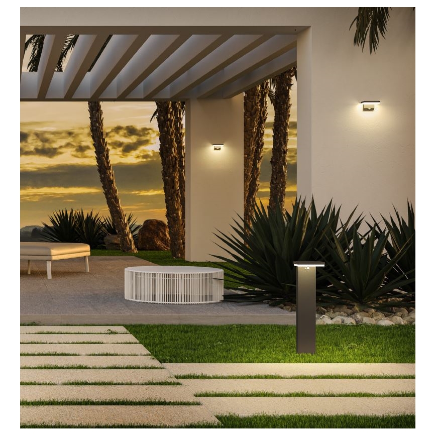 Redo 90535 - LED-Solarwandleuchte mit Sensor TAIYO LED/2W/3,7V 3000K IP54 anthrazit