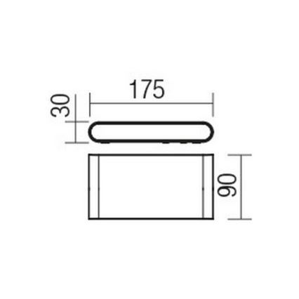 Redo 9054 - LED-Wandleuchte für den Außenbereich POCKET LED/6W/230V IP54