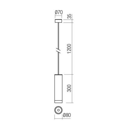 Redo 90570 - Outdoor-LED-Hängeleuchte KLOU LED/9W/230V IP54 weiß