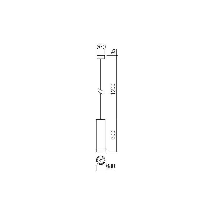 Redo 90570 - Outdoor-LED-Hängeleuchte KLOU LED/9W/230V IP54 weiß