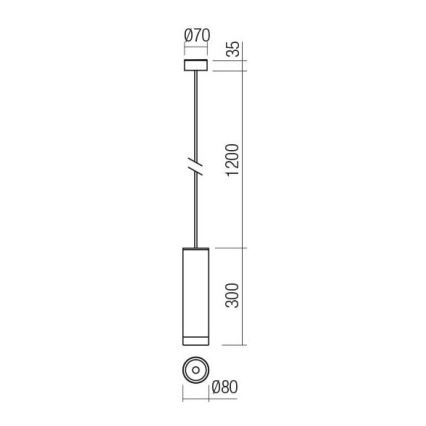 Redo 90571 - Outdoor-LED-Hängeleuchte KLOU LED/9W/230V IP54 anthrazit