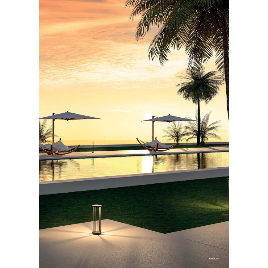 Redo 90577 - LED-Außenleuchte KALEN LED/8W/230V 3000K 20 cm IP65 anthrazit