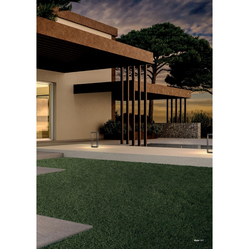 Redo 90582 - WAKE LED Außenleuchte, 8 W, 230 V, 3000 K, 75 cm, IP65, Anthrazit