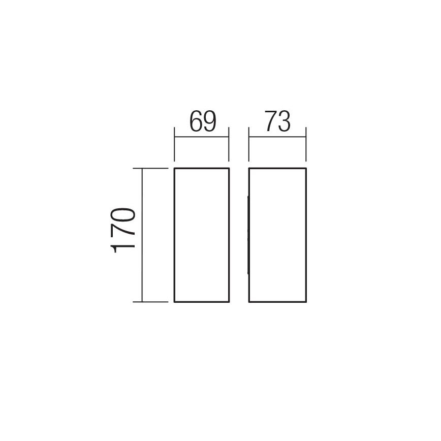 Redo 90635 - LED-Outdoor-Wandleuchte SONNY 2xLED/5W/230V 2200/3000/4000K IP54 weiß