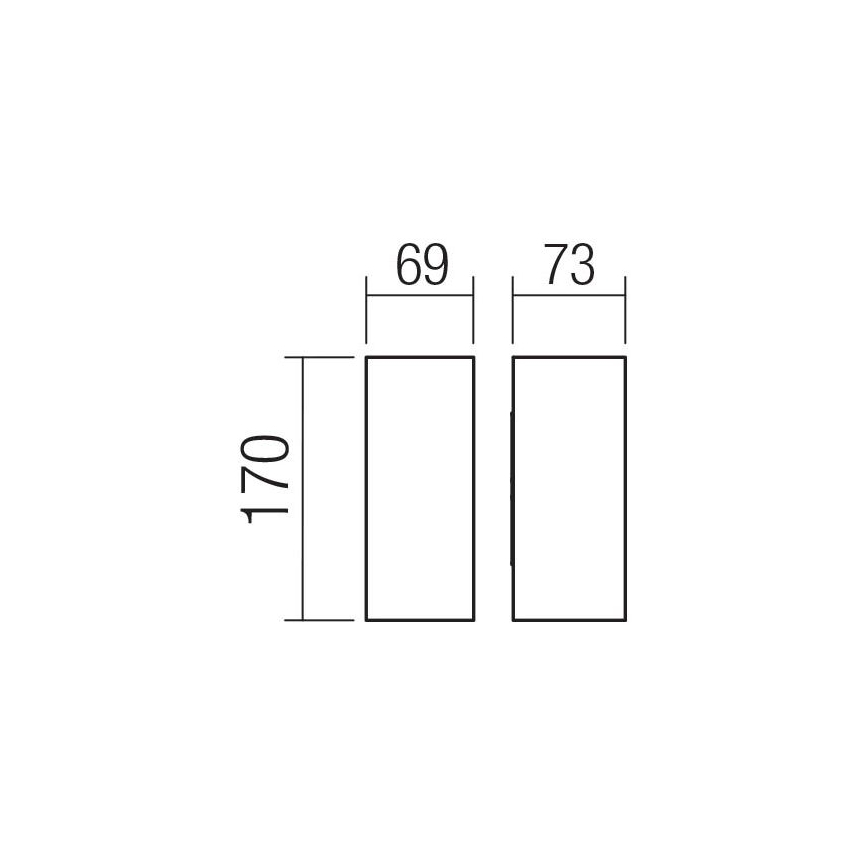 Redo 90637 - LED-Outdoor-Wandleuchte SONNY 2xLED/5W/230V 2200/3000/4000K IP54 braun