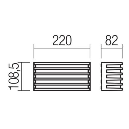 Redo 90638 - LED-Outdoor-Wandleuchte BLAZE LED/12W/230V 3000K IP54 anthrazit
