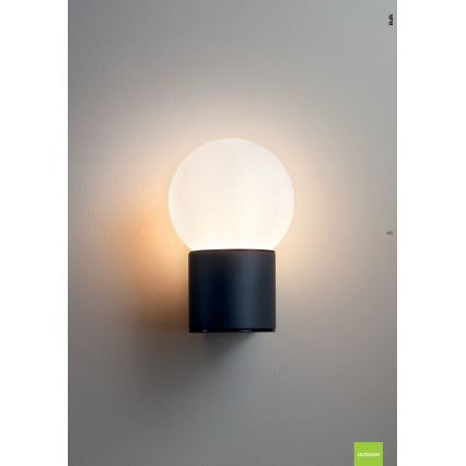 Redo 90640 - Outdoor-Wandleuchte BULK 1xE27/28W/230V IP44 anthrazit