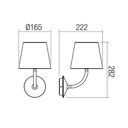 Redo 9125 - LED-Outdoor-Wandleuchte GIORGIO LED/7W/230V IP65 schwarz